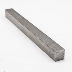 Square Keystock, 1" x 1", 12" Long, Carbon Steel (Plain), Pack of 1, 54500