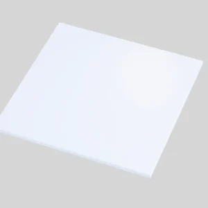 PVC Plastic Sheet, 1mm Thick, 500mm x 1000mm Long, White, PVPW-500-1000-1