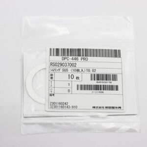 Shim Washer, 0.02mm Thick, ID 29mm x OD 37mm, SUS304 (Pack of 10), RS029037002