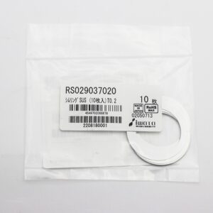Shim Washer, 0.20mm Thick, ID 29mm x OD 37mm, SUS304 (Pack of 10), RS029037020