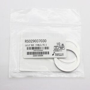 Shim Washer, 0.30mm Thick, ID 29mm x OD 37mm, SUS304 (Pack of 10), RS029037030
