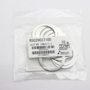 Shim Washer, 1.0mm Thick, ID 29mm x OD 37mm, SUS304 (Pack of 10), RS029037100