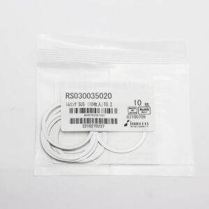 Shim Washer, 0.20mm Thick, ID 30mm x OD 35mm, SUS304 (Pack of 10), RS030035020