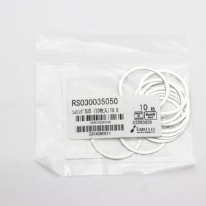 Shim Washer, 0.50mm Thick, ID 30mm x OD 35mm, SUS304 (Pack of 10), RS030035050