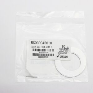 Shim Washer, 0.10mm Thick, ID 30mm x OD 45mm, SUS304 (Pack of 10), RS030045010