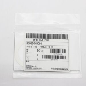 Shim Washer, 0.01mm Thick, ID 35mm x OD 45mm, SUS304 (Pack of 10), RS035045001
