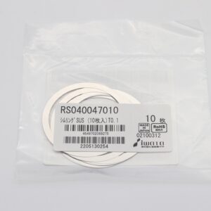 Shim Washer, 0.10mm Thick, ID 40mm x OD 47mm, SUS304 (Pack of 10), RS040047010