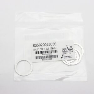 Laminated Shim Washer, 0.50mm Thick, ID 20mm x OD 26mm, 0.05mm Laminates, SUS304 (Pack of 5), RS5020026050