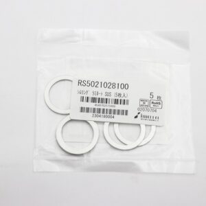 Laminated Shim Washer, 1.0mm Thick, ID 21mm x OD 28mm, 0.05mm Laminates, SUS304 (Pack of 5), RS5021028100