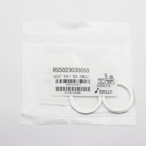 Laminated Shim Washer, 0.50mm Thick, ID 23mm x OD 30mm, 0.05mm Laminates, SUS304 (Pack of 5), RS5023030050