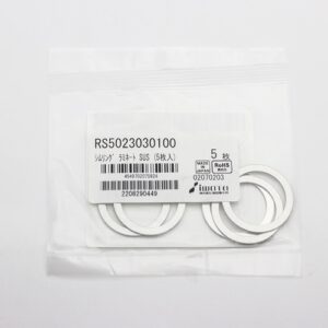 Laminated Shim Washer, 1.0mm Thick, ID 23mm x OD 30mm, 0.05mm Laminates, SUS304 (Pack of 5), RS5023030100