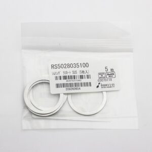 Laminated Shim Washer, 1.0mm Thick, ID 28mm x OD 35mm, 0.05mm Laminates, SUS304 (Pack of 5), RS5028035100
