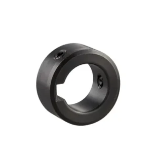 Shaft Collar with Keyway, ID 15mm x OD 28mm, 12mm Long, Carbon Steel S45C (Black Oxide), SC1512CK