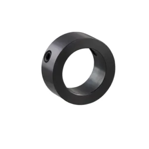Long Nose Shaft Collar for Bearings, ID 10mm x OD 117.2mm, 9mm Long, Carbon Steel S45C (Black Oxide), SC1009CLB2