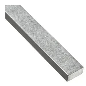 Rectangular Keystock, 1/8" x 3/16", 12" Long, Carbon Steel (Zinc Plating), Pack of 6, 15125