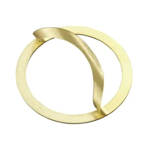 Laminated Shim Washer, 0.50mm Thick, ID 16mm x OD 22mm, 0.05mm Laminates, Brass (Pack of 5), RB5016022050