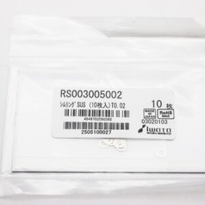 Shim Washer, 0.02mm Thick, ID 3mm x OD 5mm, SUS304 (Pack of 10), RS003005002