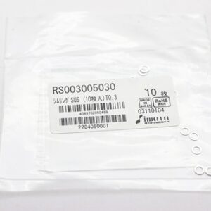 Shim Washer, 0.30mm Thick, ID 3mm x OD 5mm, SUS304 (Pack of 10), RS003005030