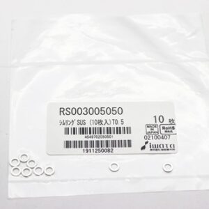 Shim Washer, 0.50mm Thick, ID 3mm x OD 5mm, SUS304 (Pack of 10), RS003005050