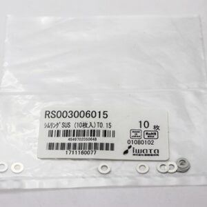 Shim Washer, 0.15mm Thick, ID 3mm x OD 6mm, SUS304 (Pack of 10), RS003006015