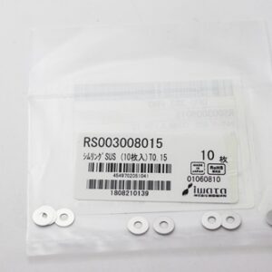 Shim Washer, 0.15mm Thick, ID 3mm x OD 8mm, SUS304 (Pack of 10), RS003008015