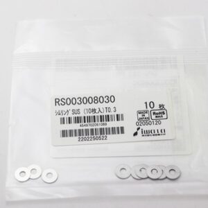 Shim Washer, 0.30mm Thick, ID 3mm x OD 8mm, SUS304 (Pack of 10), RS003008030