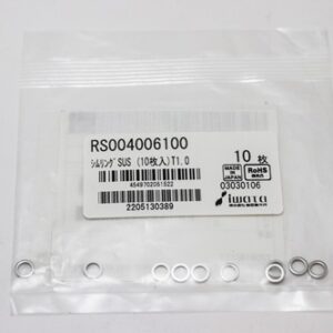 Shim Washer, 1.0mm Thick, ID 4mm x OD 6mm, SUS304 (Pack of 10), RS004006100