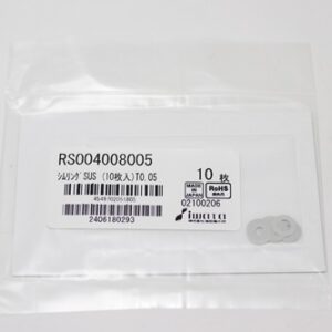 Shim Washer, 0.05mm Thick, ID 4mm x OD 8mm, SUS304 (Pack of 10), RS004008005