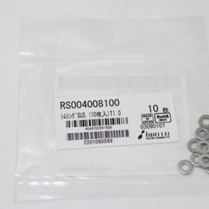 Shim Washer, 1.0mm Thick, ID 4mm x OD 8mm, SUS304 (Pack of 10), RS004008100
