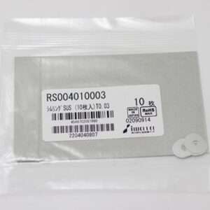 Shim Washer, 0.03mm Thick, ID 4mm x OD 10mm, SUS304 (Pack of 10), RS004010003