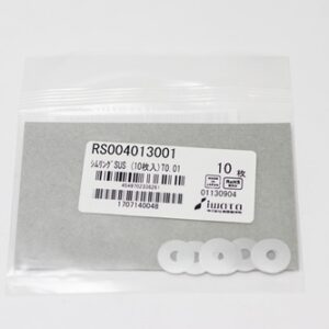 Shim Washer, 0.01mm Thick, ID 4mm x OD 13mm, SUS304 (Pack of 10), RS004013001