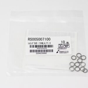 Shim Washer, 1.0mm Thick, ID 5mm x OD 7mm, SUS304 (Pack of 10), RS005007100