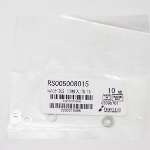Shim Washer, 0.15mm Thick, ID 5mm x OD 8mm, SUS304 (Pack of 10), RS005008015