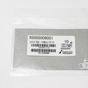 Shim Washer, 0.01mm Thick, ID 5mm x OD 9mm, SUS304 (Pack of 10), RS005009001