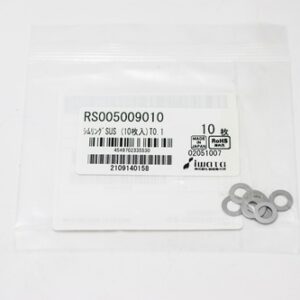 Shim Washer, 0.10mm Thick, ID 5mm x OD 9mm, SUS304 (Pack of 10), RS005009010