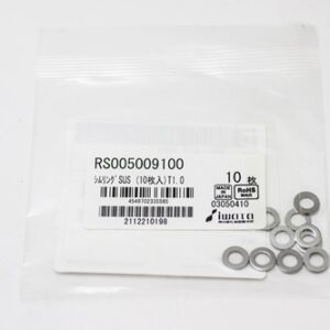 Shim Washer, 1.0mm Thick, ID 5mm x OD 9mm, SUS304 (Pack of 10), RS005009100