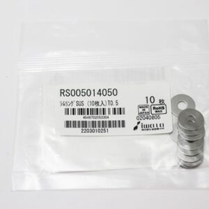 Shim Washer, 0.50mm Thick, ID 5mm x OD 14mm, SUS304 (Pack of 10), RS005014050