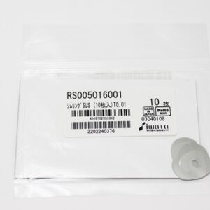 Shim Washer, 0.01mm Thick, ID 5mm x OD 16mm, SUS304 (Pack of 10), RS005016001
