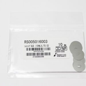 Shim Washer, 0.03mm Thick, ID 5mm x OD 16mm, SUS304 (Pack of 10), RS005016003
