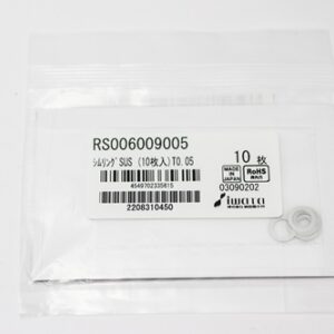 Shim Washer, 0.05mm Thick, ID 6mm x OD 9mm, SUS304 (Pack of 10), RS006009005
