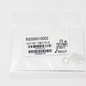 Shim Washer, 0.02mm Thick, ID 6mm x OD 10mm, SUS304 (Pack of 10), RS006010002