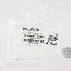 Shim Washer, 0.10mm Thick, ID 6mm x OD 15mm, SUS304 (Pack of 10), RS006015010