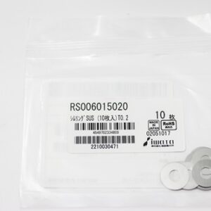 Shim Washer, 0.20mm Thick, ID 6mm x OD 15mm, SUS304 (Pack of 10), RS006015020