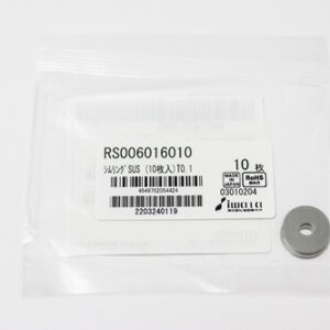 Shim Washer, 0.10mm Thick, ID 6mm x OD 16mm, SUS304 (Pack of 10), RS006016010