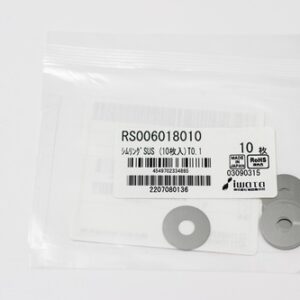 Shim Washer, 0.10mm Thick, ID 6mm x OD 18mm, SUS304 (Pack of 10), RS006018010