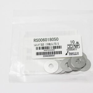 Shim Washer, 0.50mm Thick, ID 6mm x OD 18mm, SUS304 (Pack of 10), RS006018050