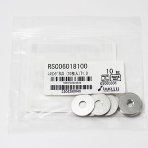 Shim Washer, 1.0mm Thick, ID 6mm x OD 18mm, SUS304 (Pack of 10), RS006018100