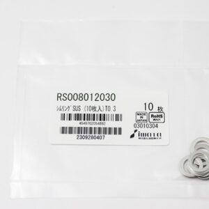 Shim Washer, 0.30mm Thick, ID 8mm x OD 12mm, SUS304 (Pack of 10), RS008012030