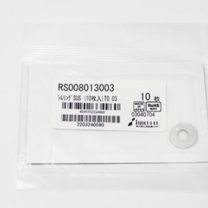 Shim Washer, 0.03mm Thick, ID 8mm x OD 13mm, SUS304 (Pack of 10), RS008013003
