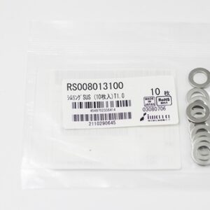 Shim Washer, 1.0mm Thick, ID 8mm x OD 13mm, SUS304 (Pack of 10), RS008013100